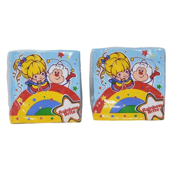 Hallmark Party Express Rainbow Brite Napkins Set of 2 - Picture 1 of 6
